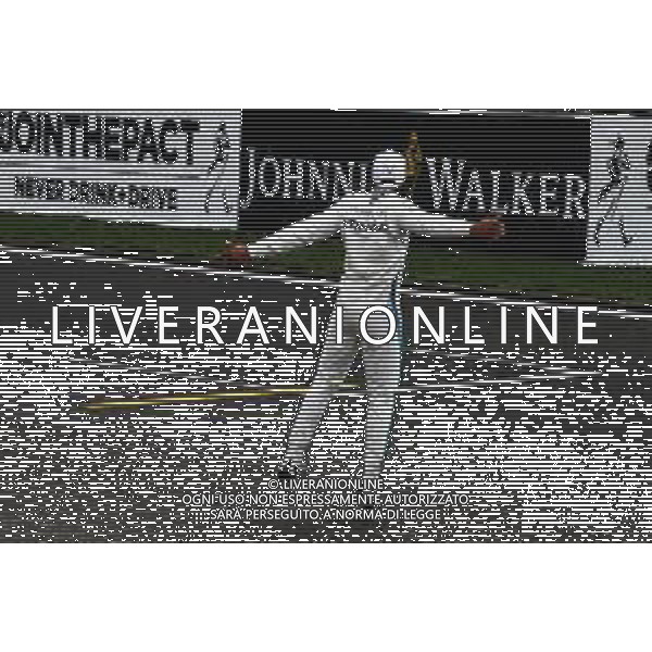 Lewis Hamilton (GBR) Mercedes AMG F1 celebrates his pole position in qualifying parc ferme. 25.08.2018. Formula 1 World Championship, Rd 13, Belgian Grand Prix, Spa Francorchamps, Belgium, Qualifying Day. AG ALDO LIVERANI SAS-ONLY ITALY