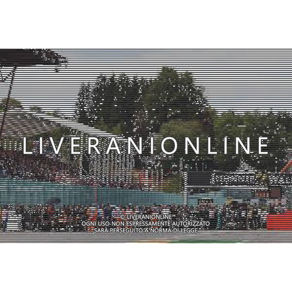 The grid before the start of the race. 26.08.2018. Formula 1 World Championship, Rd 13, Belgian Grand Prix, Spa Francorchamps, Belgium, Race Day. / AGENZIA ALDO LIVERANI SAS - ITALY ONLY EDITORIAL USE ONLY - Gp Belgio, Spa Francorchamps, Gara 26.08.2018.