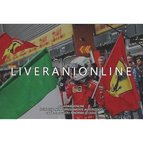 Race winner Sebastian Vettel (GER) Ferrari celebrates in parc ferme. 26.08.2018. Formula 1 World Championship, Rd 13, Belgian Grand Prix, Spa Francorchamps, Belgium, Race Day. / AGENZIA ALDO LIVERANI SAS - ITALY ONLY EDITORIAL USE ONLY - Gp Belgio, Spa Francorchamps, Gara 26.08.2018.