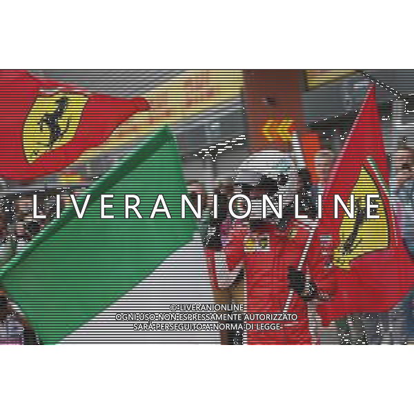 1st place Sebastian Vettel (GER) Ferrari SF71H. 26.08.2018. Formula 1 World Championship, Rd 13, Belgian Grand Prix, Spa Francorchamps, Belgium, Race Day. / AGENZIA ALDO LIVERANI SAS - ITALY ONLY EDITORIAL USE ONLY - Gp Belgio, Spa Francorchamps, Gara 26.08.2018.