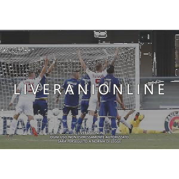 HELLAS VERONA - PADOVA serie BKT 26/08/2018 nella foto: goal Ravanelli Luca ©Claudio Zamagni/Agenzia Aldo Liverani goal of Ravanelli Luca during Serie BKT match between Hellas Verona and Padova at Marcantonio Bentegodi stadium on August 25, 2018 in Verona, Italy. photo credit by Claudio Zamagni/Aldo Liverani Photo Agency