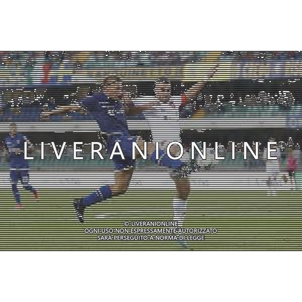 HELLAS VERONA - PADOVA serie BKT 26/08/2018 nella foto: Pulzetti Nico Crescenzi Alessandro ©Claudio Zamagni/Agenzia Aldo Liverani Pulzetti Nico Crescenzi Alessandro during Serie BKT match between Hellas Verona and Padova at Marcantonio Bentegodi stadium on August 25, 2018 in Verona, Italy. photo credit by Claudio Zamagni/Aldo Liverani Photo Agency
