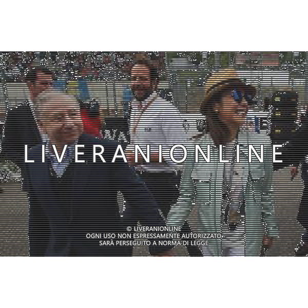 Jean Todt (FRA) FIA President with Michelle Yeoh (MAL) on the grid. 26.08.2018. Formula 1 World Championship, Rd 13, Belgian Grand Prix, Spa Francorchamps, Belgium, Race Day. AG ALDO LIVERANI SAS ONLY ITALY