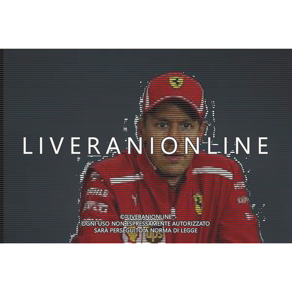 Race winner Sebastian Vettel (GER) Ferrari in the FIA Press Conference. 26.08.2018. Formula 1 World Championship, Rd 13, Belgian Grand Prix, Spa Francorchamps, Belgium, Race Day. AG ALDO LIVERANI SAS ONLY ITALY