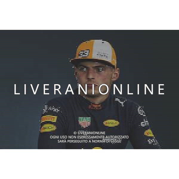 Max Verstappen (NLD) Red Bull Racing in the FIA Press Conference. 26.08.2018. Formula 1 World Championship, Rd 13, Belgian Grand Prix, Spa Francorchamps, Belgium, Race Day. AG ALDO LIVERANI SAS ONLY ITALY