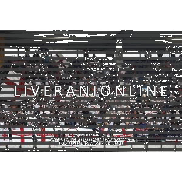HELLAS VERONA - PADOVA serie BKT 26/08/2018 nella foto: tifosi del padova ©Claudio Zamagni/Agenzia Aldo Liverani padova\'s supporters during Serie BKT match between Hellas Verona and Padova at Marcantonio Bentegodi stadium on August 26, 2018 in Verona, Italy. photo credit by Claudio Zamagni/Aldo Liverani Photo Agency