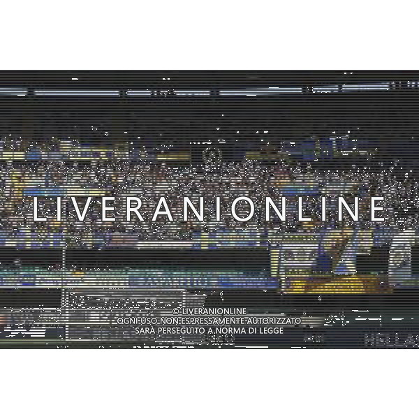 HELLAS VERONA - PADOVA serie BKT 26/08/2018 nella foto: tifosi del verona ©Claudio Zamagni/Agenzia Aldo Liverani verona\'s supporters during Serie BKT match between Hellas Verona and Padova at Marcantonio Bentegodi stadium on August 26, 2018 in Verona, Italy. photo credit by Claudio Zamagni/Aldo Liverani Photo Agency