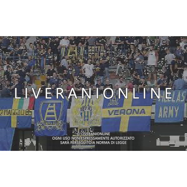 HELLAS VERONA - PADOVA serie BKT 26/08/2018 nella foto: tifosi del verona ©Claudio Zamagni/Agenzia Aldo Liverani gerona\'s supporters during Serie BKT match between Hellas Verona and Padova at Marcantonio Bentegodi stadium on August 26, 2018 in Verona, Italy. photo credit by Claudio Zamagni/Aldo Liverani Photo Agency
