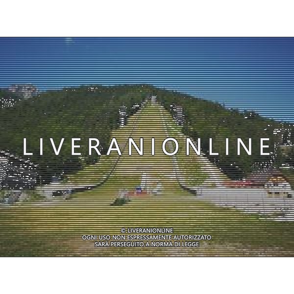 cof 28.08.2018 - Planica / Slovenia FIS Ski Jumping - SKI JUMPING HILL n/z. SKOCZNIA , OBIEKT , SKI JUMPING HILL , OBJECT Fot. Katarzyna Woloszczak / NEWSPIX.PL --- Newspix.pl FIS Ski Jumping - SKI JUMPING HILL