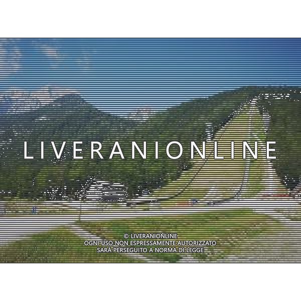 cof 28.08.2018 - Planica / Slovenia FIS Ski Jumping - SKI JUMPING HILL n/z. SKOCZNIA , OBIEKT , SKI JUMPING HILL , OBJECT Fot. Katarzyna Woloszczak / NEWSPIX.PL --- Newspix.pl FIS Ski Jumping - SKI JUMPING HILL