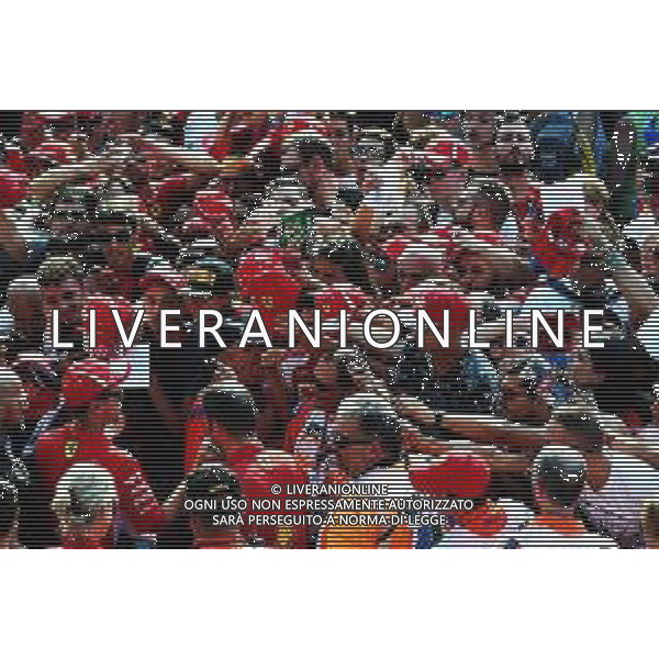 Sebastian Vettel (GER) Ferrari signs autographs for the fans. 30.08.2018. Formula 1 World Championship, Rd 14, Italian Grand Prix, Monza, Italy, Preparation Day. / AGENZIA ALDO LIVERANI SAS - ITALY ONLY EDITORIAL USE ONLY - Gp Monza Italia - Preparation Day 30.08.2018