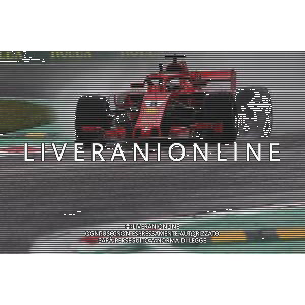 Sebastian Vettel (GER) Ferrari SF71H. 31.08.2018. Formula 1 World Championship, Rd 14, Italian Grand Prix, Monza, Italy, Practice Day. AG ALDO LIVERANI SAS ONLY ITALY