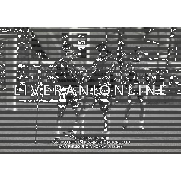 1995 COVERCIANO ALLENAMENTO NAZIONALE ITALIANA CALCIO NELLA FOTO PAOLO MALDINI E LORENZO MINOTTI AG ALDO LIVERANI SAS
