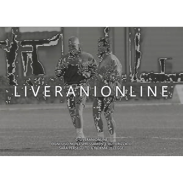1995 COVERCIANO ALLENAMENTO NAZIONALE ITALIANA CALCIO NELLA FOTO FABRIZIO RAVANELLI E PIERLUIGI CASIRAGHI AG ALDO LIVERANI SAS