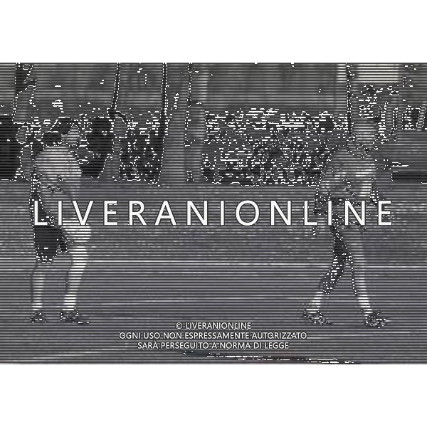 1995 COVERCIANO ALLENAMENTO NAZIONALE ITALIANA CALCIO NELLA FOTO LUCA BUCCI E FABRIZIO RAVANELLI AG ALDO LIVERANI SAS