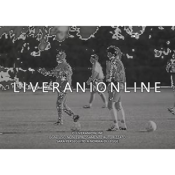 1995 COVERCIANO ALLENAMENTO NAZIONALE ITALIANA CALCIO NELLA FOTO ARRIGO SACCHI CON ALESSANDRO DEL PIERO AG ALDO LIVERANI SAS