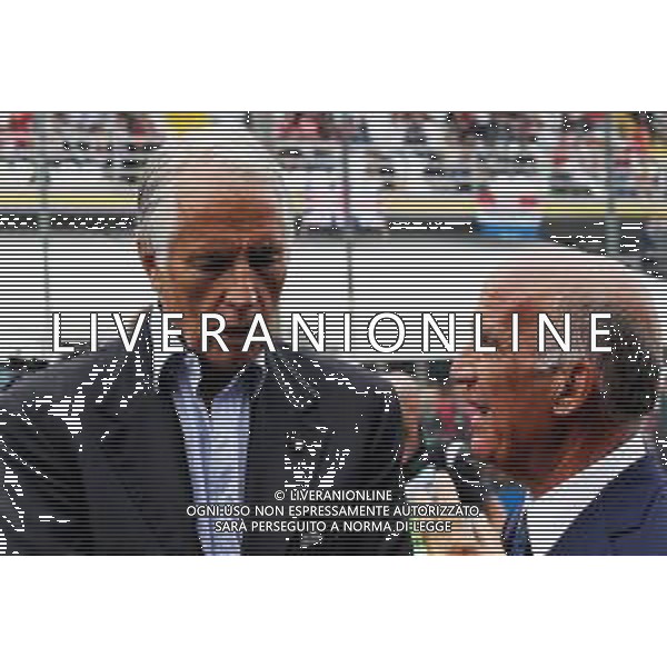 Dr. Angelo Sticchi Damiani (ITA) Aci Csai President (Right). 02.09.2018. Formula 1 World Championship, Rd 14, Italian Grand Prix, Monza, Italy, Race Day. AG ALDO LIVERANI SAS-ONLY ITALY