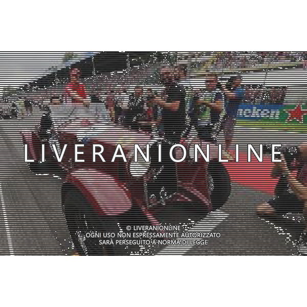 Sebastian Vettel (GER) Ferrari on the drivers parade. 02.09.2018. Formula 1 World Championship, Rd 14, Italian Grand Prix, Monza, Italy, Race Day. AG ALDO LIVERANI SAS-ONLY ITALY