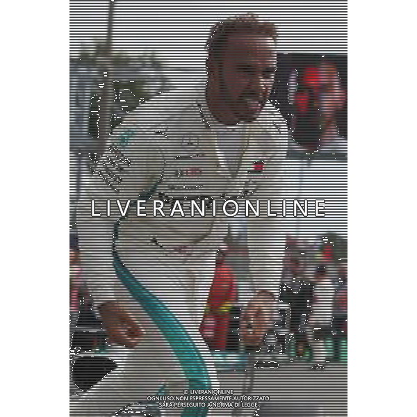 1st place Lewis Hamilton (GBR) Mercedes AMG F1 W09. 02.09.2018. Formula 1 World Championship, Rd 14, Italian Grand Prix, Monza, Italy, Race Day. AG ALDO LIVERANI SAS-ONLY ITALY