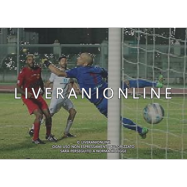 IMOLA STADIO ROMEO GALLI COPPA ITALIA IMOLESE CALCIO-RAVENNA SECONDO GOL DI VALENTINI MICHELE foto gianni sanna-ag aldo liverani sas