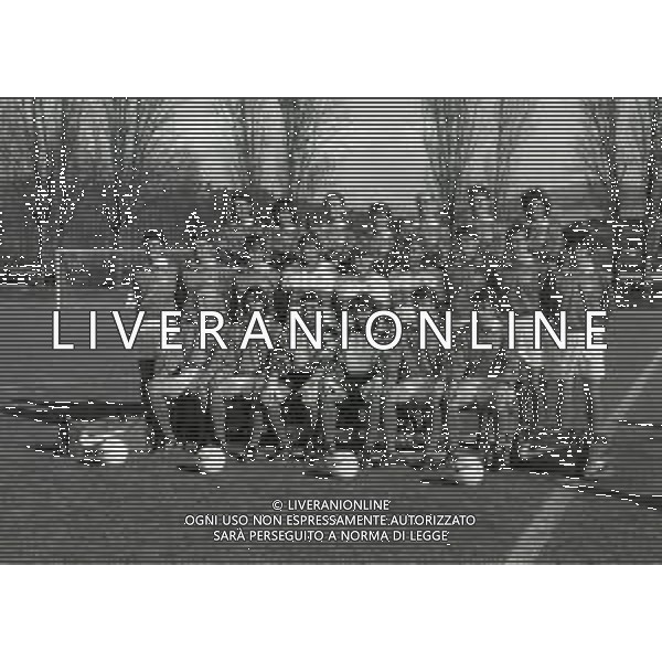 1995 COVERCIANO FORMAZIONE DELLA NAZIONALE ITALIANA CALCIO CON ARRIGO SACCHI AG ALDO LIVERANI SAS