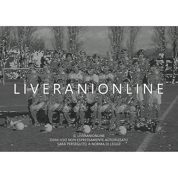 1995 COVERCIANO FORMAZIONE DELLA NAZIONALE ITALIANA CALCIO CON ARRIGO SACCHI AG ALDO LIVERANI SAS