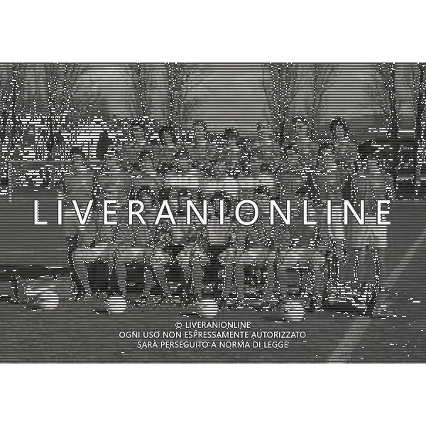 1995 COVERCIANO FORMAZIONE DELLA NAZIONALE ITALIANA CALCIO CON ARRIGO SACCHI AG ALDO LIVERANI SAS