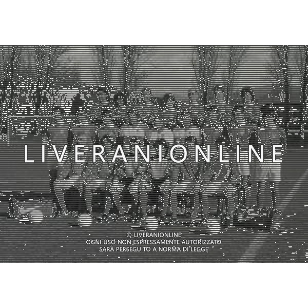 1995 COVERCIANO FORMAZIONE DELLA NAZIONALE ITALIANA CALCIO CON ARRIGO SACCHI AG ALDO LIVERANI SAS