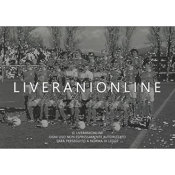 1995 COVERCIANO FORMAZIONE DELLA NAZIONALE ITALIANA CALCIO CON ARRIGO SACCHI AG ALDO LIVERANI SAS