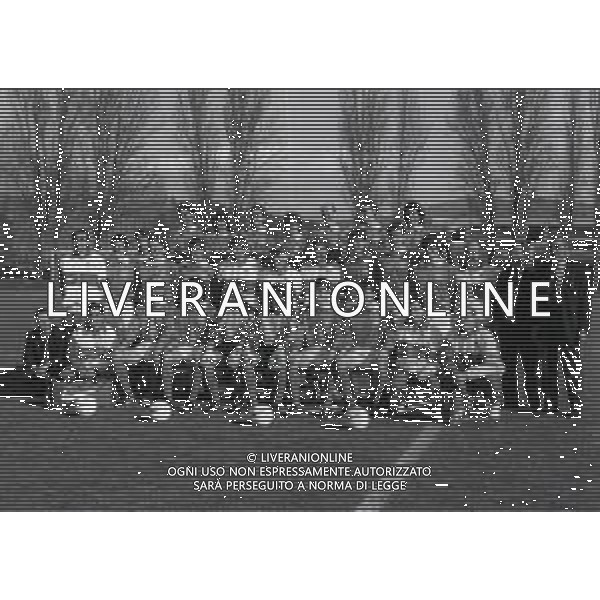 1995 COVERCIANO FORMAZIONE DELLA NAZIONALE ITALIANA CALCIO CON ARRIGO SACCHI AG ALDO LIVERANI SAS