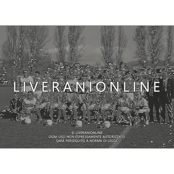 1995 COVERCIANO FORMAZIONE DELLA NAZIONALE ITALIANA CALCIO CON ARRIGO SACCHI AG ALDO LIVERANI SAS