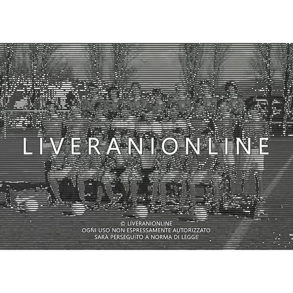 1995 COVERCIANO FORMAZIONE DELLA NAZIONALE ITALIANA CALCIO CON ARRIGO SACCHI AG ALDO LIVERANI SAS