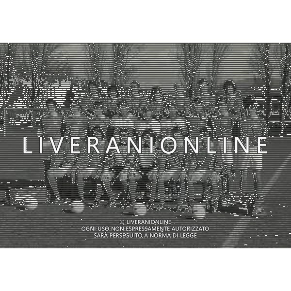 1995 COVERCIANO FORMAZIONE DELLA NAZIONALE ITALIANA CALCIO CON ARRIGO SACCHI AG ALDO LIVERANI SAS