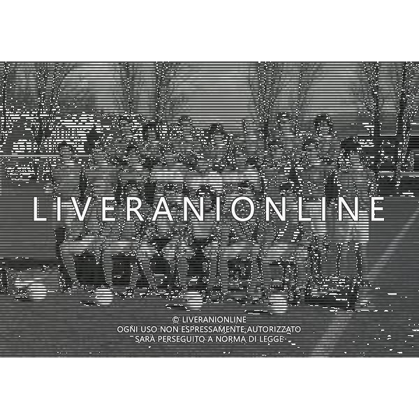 1995 COVERCIANO FORMAZIONE DELLA NAZIONALE ITALIANA CALCIO CON ARRIGO SACCHI AG ALDO LIVERANI SAS