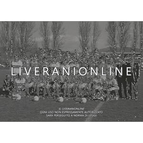 1995 COVERCIANO FORMAZIONE DELLA NAZIONALE ITALIANA CALCIO CON ARRIGO SACCHI AG ALDO LIVERANI SAS