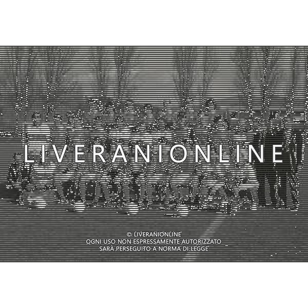 1995 COVERCIANO FORMAZIONE DELLA NAZIONALE ITALIANA CALCIO CON ARRIGO SACCHI AG ALDO LIVERANI SAS