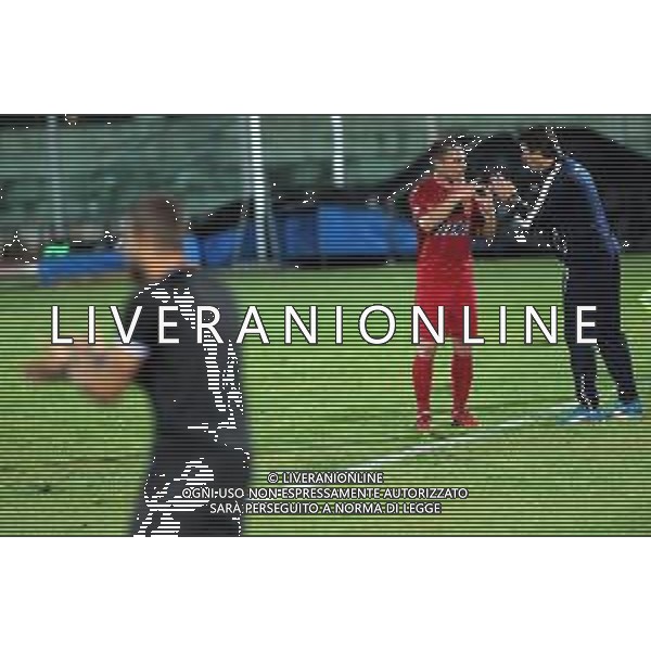 IMOLA 02 09 2018 STADIO ROMEO GALLI COPPA ITALIA SERIE C IMOLESE CALCIO-RAVENNA ALFONSO SELLERI E LUCIANO FOSCHI ALLENATORE RAVENNA CALCIO FOTO GIANNI SANNA-AG ALDO LIVERANI SAS