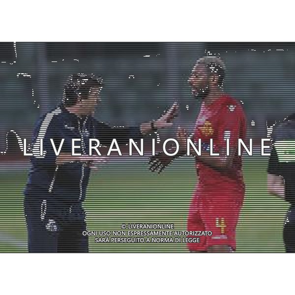 IMOLA 02 09 2018 STADIO ROMEO GALLI COPPA ITALIA SERIE C IMOLESE CALCIO-RAVENNA LUCIANO FOSCHI ALLENATORE E JIDAYI WILLIAM RAVENNA CALCIO FOTO GIANNI SANNA-AG ALDO LIVERANI SAS
