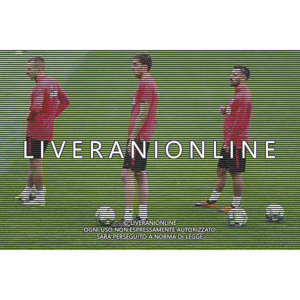 05.09.2018 WARSZAWA - MIEDZYLESIE BOISKO KS ZWAR PILKA NOZNA (FOOTBALL) TRENING REPREZENTACJI POLSKI PRZED MECZEM LIGI NARODOW Z WLOCHAMI (POLISH NATIONAL TEAM PRACTISE BEFORE NATIONAL LEAGUE GAME) NZ JACEK GORALSKI, TARAS ROMANCZUK, MACIEJ MAKUSZEWSKI FOTO LUKASZ GROCHALA/CYFRASPORT / NEWSPIX.PL --- Newspix.pl / AGENZIA ALDO LIVERANI SAS - ITALY ONLY EDITORIAL USE ONLY - ALLENAMENTO DELLA NAZIONALE DELLA POLONIA IN VISTA DELLA UEFA NATIONS LEAGUE - VARSAVIA 05.09.2018