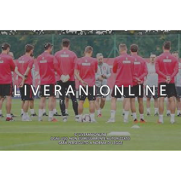 05.09.2018 WARSZAWA - MIEDZYLESIE BOISKO KS ZWAR PILKA NOZNA (FOOTBALL) TRENING REPREZENTACJI POLSKI PRZED MECZEM LIGI NARODOW Z WLOCHAMI (POLISH NATIONAL TEAM PRACTISE BEFORE NATIONAL LEAGUE GAME) NZ POLSKA TRENING JERZY BRZECZEK - TRENER, SELEKCJONER REPREZENTACJI POLSKI, HEAD COACH FOTO LUKASZ GROCHALA/CYFRASPORT / NEWSPIX.PL --- Newspix.pl / AGENZIA ALDO LIVERANI SAS - ITALY ONLY EDITORIAL USE ONLY - ALLENAMENTO DELLA NAZIONALE DELLA POLONIA IN VISTA DELLA UEFA NATIONS LEAGUE - VARSAVIA 05.09.2018