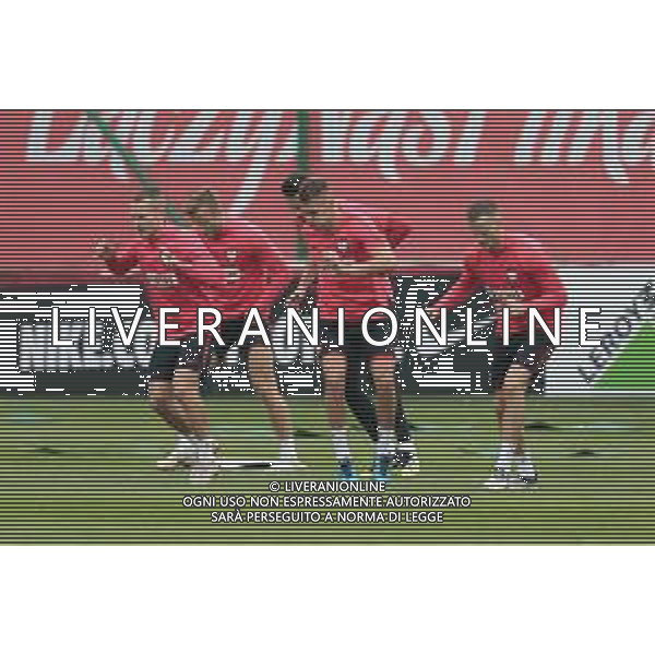 05.09.2018 Warszawa Pilka nozna Reprezentacja Polski Trening Reprezentacji Polski N/z Jacek Goralski, Arkadiusz Reca, Tomasz Kedziora Foto Adam Starszynski / PressFocus 05.09.2018 Warsaw Football Polish national team Training session Jacek Goralski, Arkadiusz Reca, Tomasz Kedziora Credit Adam Starszynski / PressFocus / NEWSPIX.PL --- Newspix.pl / AGENZIA ALDO LIVERANI SAS - ITALY ONLY EDITORIAL USE ONLY - ALLENAMENTO DELLA NAZIONALE DELLA POLONIA IN VISTA DELLA UEFA NATIONS LEAGUE - VARSAVIA 05.09.2018