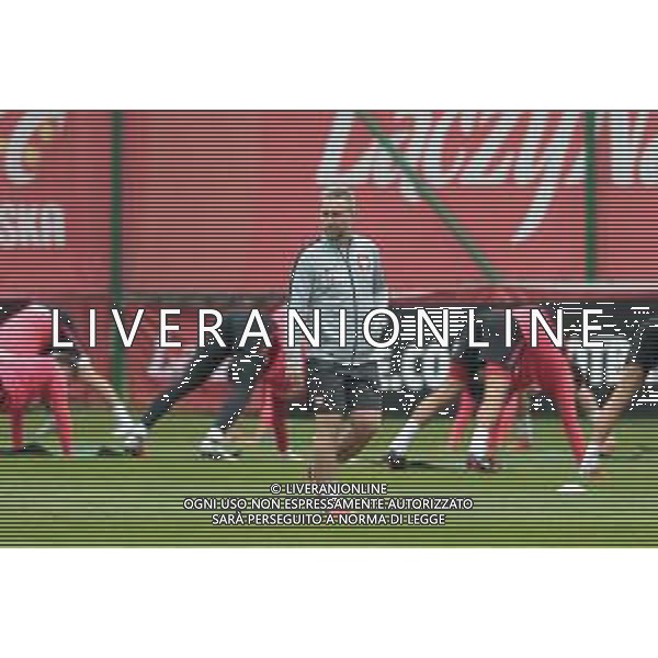 05.09.2018 Warszawa Pilka nozna Reprezentacja Polski Trening Reprezentacji Polski N/z trener Jerzy Brzeczek Foto Adam Starszynski / PressFocus 05.09.2018 Warsaw Football Polish national team Training session trener Jerzy Brzeczek Credit Adam Starszynski / PressFocus / NEWSPIX.PL --- Newspix.pl / AGENZIA ALDO LIVERANI SAS - ITALY ONLY EDITORIAL USE ONLY - ALLENAMENTO DELLA NAZIONALE DELLA POLONIA IN VISTA DELLA UEFA NATIONS LEAGUE - VARSAVIA 05.09.2018