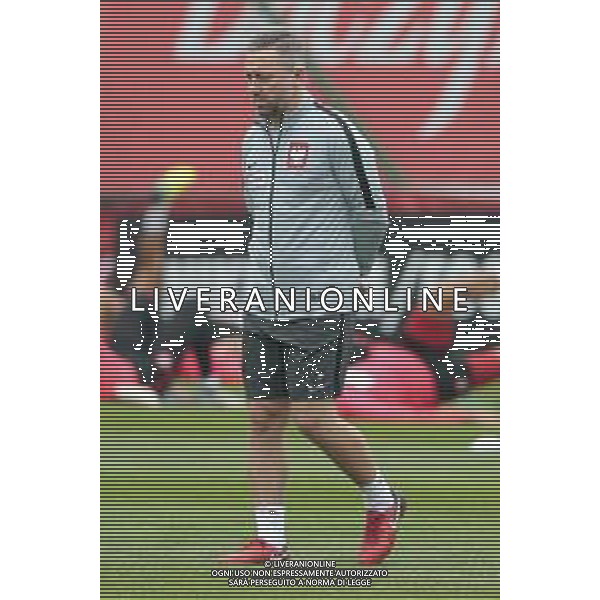 05.09.2018 Warszawa Pilka nozna Reprezentacja Polski Trening Reprezentacji Polski N/z trener Jerzy Brzeczek Foto Adam Starszynski / PressFocus 05.09.2018 Warsaw Football Polish national team Training session trener Jerzy Brzeczek Credit Adam Starszynski / PressFocus / NEWSPIX.PL --- Newspix.pl / AGENZIA ALDO LIVERANI SAS - ITALY ONLY EDITORIAL USE ONLY - ALLENAMENTO DELLA NAZIONALE DELLA POLONIA IN VISTA DELLA UEFA NATIONS LEAGUE - VARSAVIA 05.09.2018