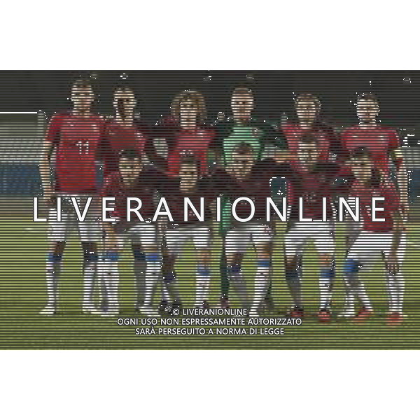 San Marino - Repubblica Ceca 05/09/2018 qualificazioni del gruppo 1 al campionato Europeo Under 21 Italia 2019 nella foto: formazione Repubblica Ceca Claudio Zamagni/Agenzia Aldo Liverani line up of Czech Republic u21 during Qualifying European Under 21 Championship Italy 2019 international soccer match group one between San Marino u21 and Czech Republic u21 at San Marino Olympic Stadium on September 5 2018 photo credit by Claudio Zamagni/Aldo Liverani Photo Agency
