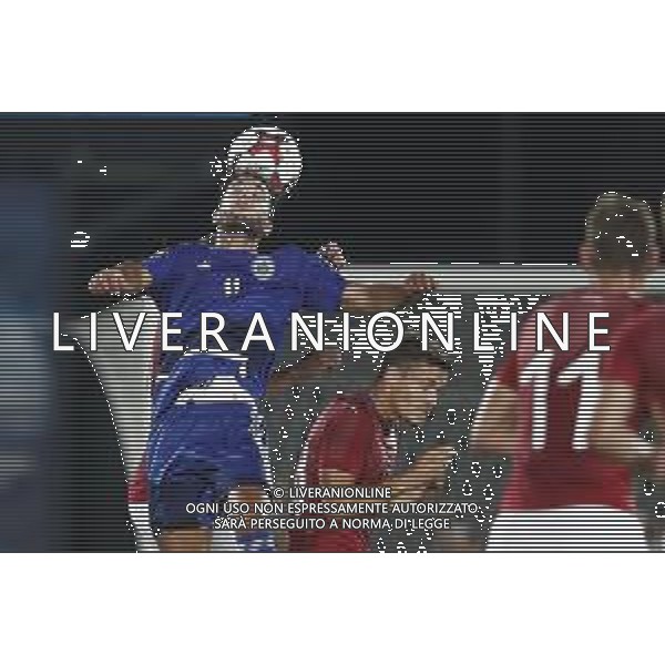 San Marino - Repubblica Ceca 05/09/2018 qualificazioni del gruppo 1 al campionato Europeo Under 21 Italia 2019 nella foto: Kevin Zonzini (San Marino) Claudio Zamagni/Agenzia Aldo Liverani Kevin Zonzini (San Marino) during Qualifying European Under 21 Championship Italy 2019 international soccer match group one between San Marino u21 and Czech Republic u21 at San Marino Olympic Stadium on September 5 2018 photo credit by Claudio Zamagni/Aldo Liverani Photo Agency