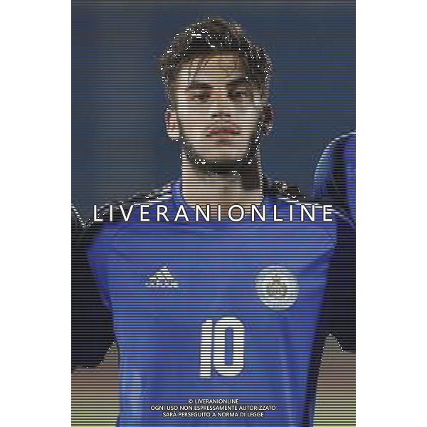 San Marino - Repubblica Ceca 05/09/2018 qualificazioni del gruppo 1 al campionato Europeo Under 21 Italia 2019 nella foto: David Tomassini (San Marino) Claudio Zamagni/Agenzia Aldo Liverani David Tomassini (San Marino) during Qualifying European Under 21 Championship Italy 2019 international soccer match group one between San Marino u21 and Czech Republic u21 at San Marino Olympic Stadium on September 5 2018 photo credit by Claudio Zamagni/Aldo Liverani Photo Agency