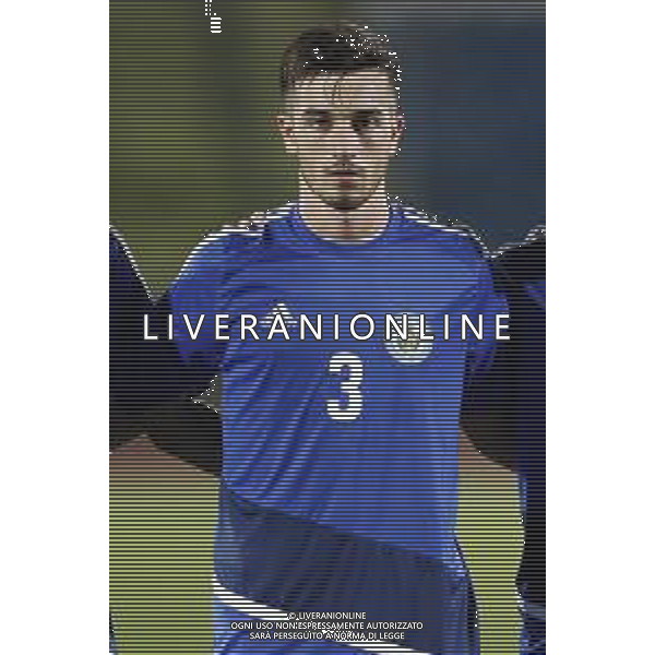 San Marino - Repubblica Ceca 05/09/2018 qualificazioni del gruppo 1 al campionato Europeo Under 21 Italia 2019 nella foto: Giacomo Conti (San Marino) Claudio Zamagni/Agenzia Aldo Liverani Giacomo Conti (San Marino) during Qualifying European Under 21 Championship Italy 2019 international soccer match group one between San Marino u21 and Czech Republic u21 at San Marino Olympic Stadium on September 5 2018 photo credit by Claudio Zamagni/Aldo Liverani Photo Agency