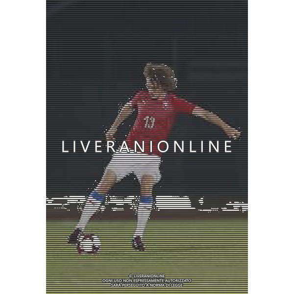 San Marino - Repubblica Ceca 05/09/2018 qualificazioni del gruppo 1 al campionato Europeo Under 21 Italia 2019 nella foto: Alex Kral (Czech Republic) Claudio Zamagni/Agenzia Aldo Liverani Alex Kral (Czech Republic) during Qualifying European Under 21 Championship Italy 2019 international soccer match group one between San Marino u21 and Czech Republic u21 at San Marino Olympic Stadium on September 5 2018 photo credit by Claudio Zamagni/Aldo Liverani Photo Agency