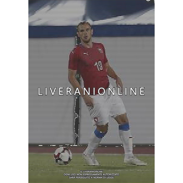 San Marino - Repubblica Ceca 05/09/2018 qualificazioni del gruppo 1 al campionato Europeo Under 21 Italia 2019 nella foto: David Lischka (Czech Republic) Claudio Zamagni/Agenzia Aldo Liverani David Lischka (Czech Republic) during Qualifying European Under 21 Championship Italy 2019 international soccer match group one between San Marino u21 and Czech Republic u21 at San Marino Olympic Stadium on September 5 2018 photo credit by Claudio Zamagni/Aldo Liverani Photo Agency