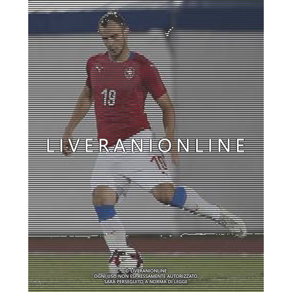 San Marino - Repubblica Ceca 05/09/2018 qualificazioni del gruppo 1 al campionato Europeo Under 21 Italia 2019 nella foto: David Lischka (Czech Republic) Claudio Zamagni/Agenzia Aldo Liverani David Lischka (Czech Republic) during Qualifying European Under 21 Championship Italy 2019 international soccer match group one between San Marino u21 and Czech Republic u21 at San Marino Olympic Stadium on September 5 2018 photo credit by Claudio Zamagni/Aldo Liverani Photo Agency